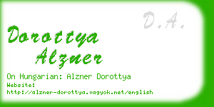 dorottya alzner business card